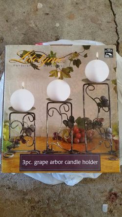 New box 3 pcs candle holder decore