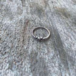 0.9 grams sterling silver pinky ring