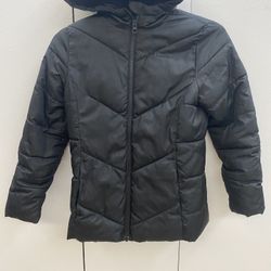 Swiss Tech Girls Winter Jacket With Hoodie   Size 7-8