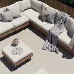 Almost New Outdoor Sectional Couch w/ Coffee Table