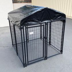 (Brand New) $170 Heavy-Duty Kennel with Cover (4 x 4 x 4.5 FT) Dog Cage Crate Pet Playpen