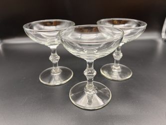 Libbey Georgian Style Coupes 