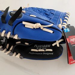 Baseball Glove Youth Rawlings PL105BRW 10 1/2" Player Series RHT age 7-10