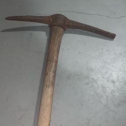 Antique Pick Axe Square Nails Just Over 3' Primitive