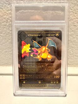 Pokemon black charizard fan art card