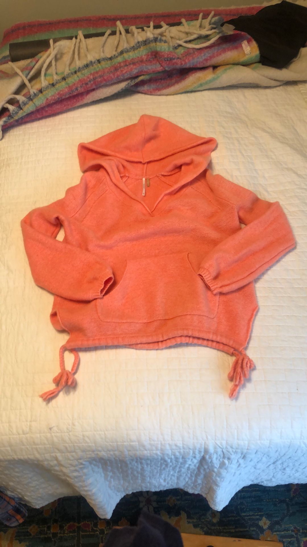 Free People Xs Peach Cashmere Hoodie