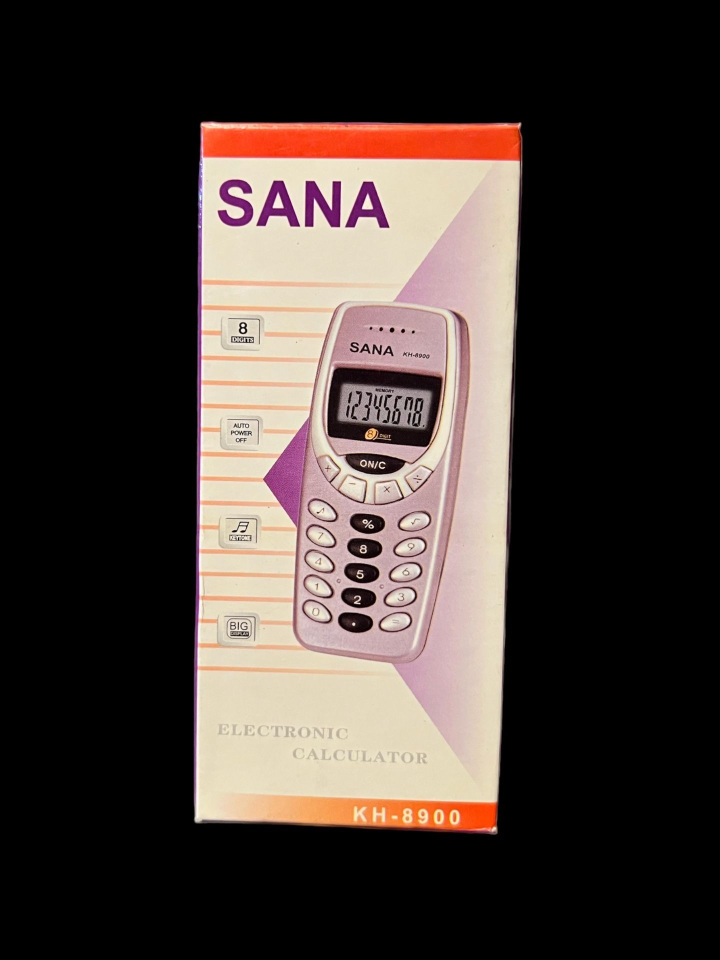 New Vintage Toy Cellular Phone Realistic calculator Sound Pocket Cell black