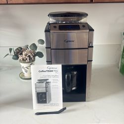Capresso Coffee Team Pro Plus 12-Cup Coffeemaker with Built-in Grinder