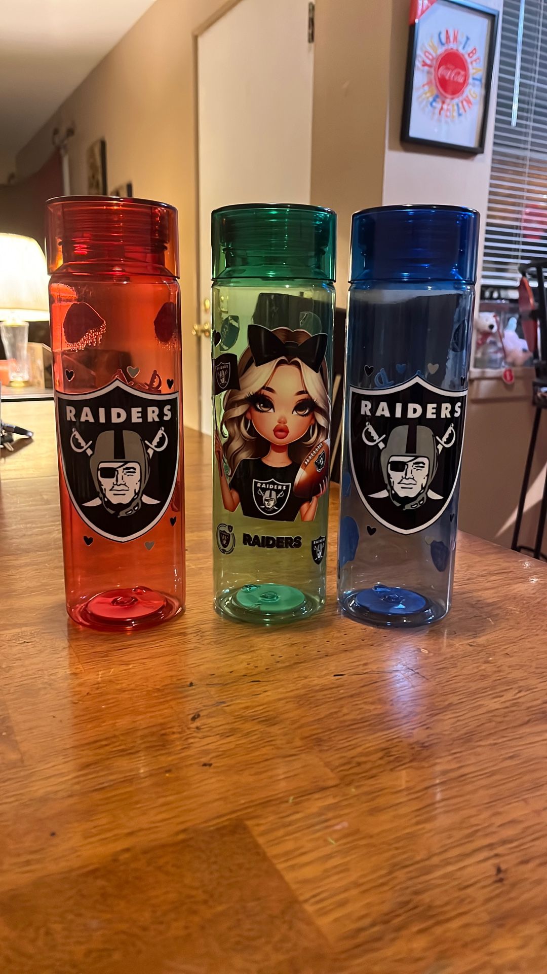 Custom Design Raiders 30oz Plastic tumblers 