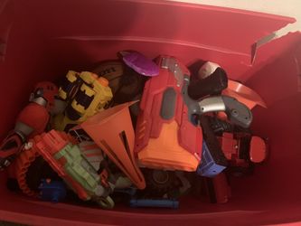 Box full of toys