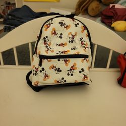 White Mickey Mouse Backpack 