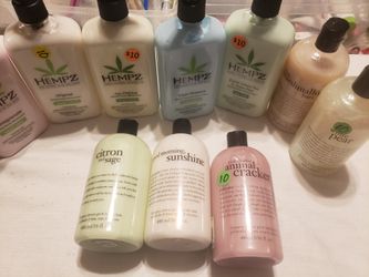 Body lotion and body wash