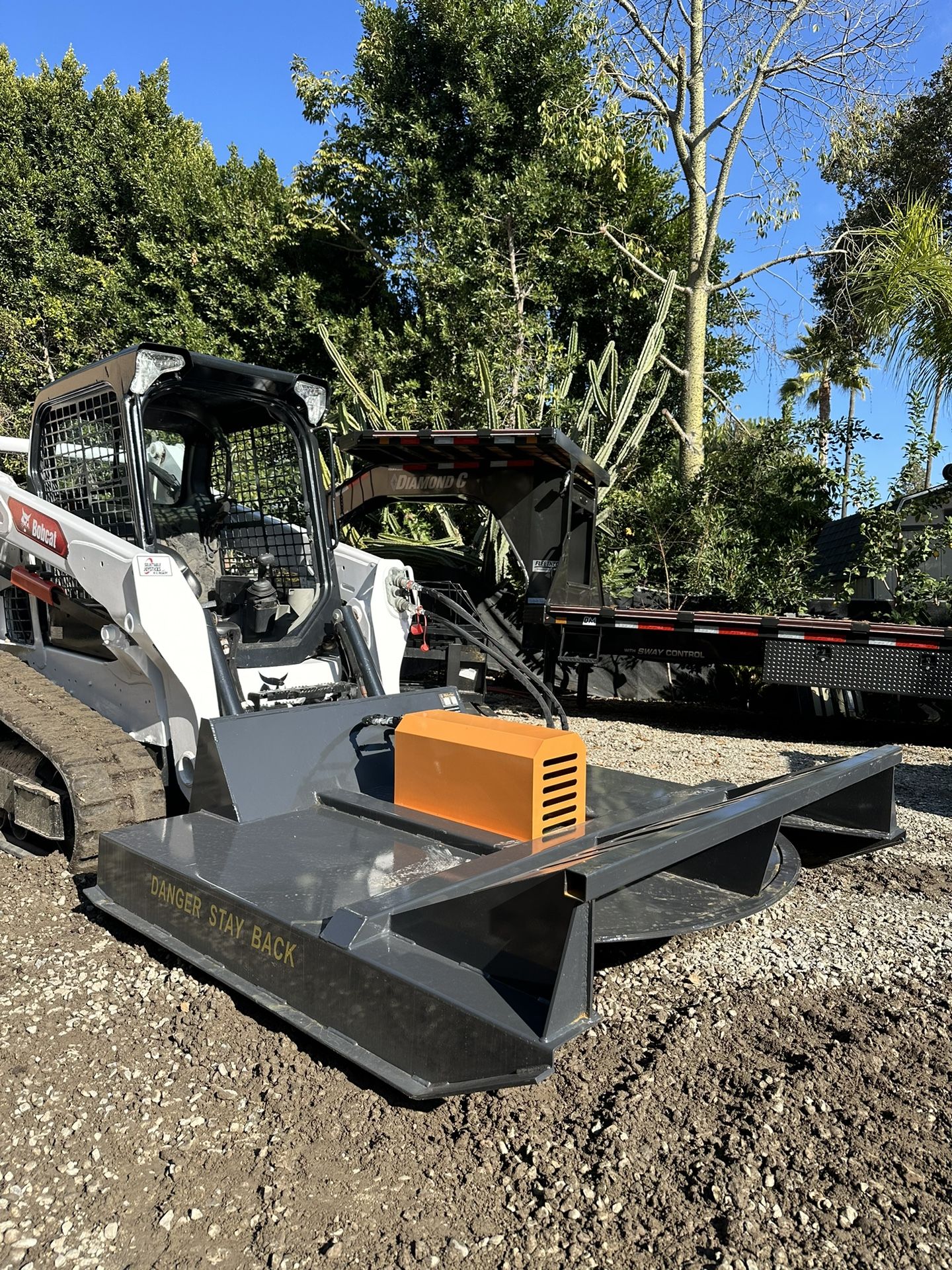 Skid Steer Brush Cutter Mower Bobcat Caterpillar Kubota