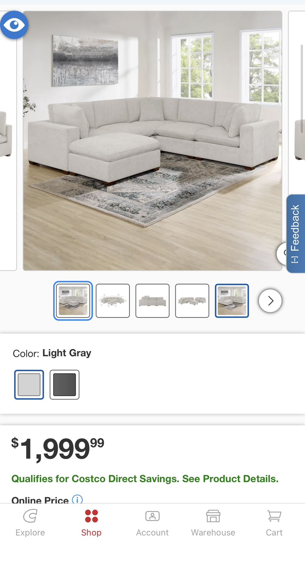 Thomasville Lowell 6-Piece Modular Sectional – Like New