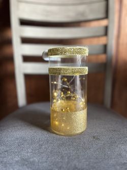 12 Clear Vase With LED Light
