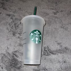Starbucks 24oz Frosted Reusable Cold Cup With Straw