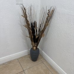 Búcaro Grande Con Adornos De Naturaleza Muerta 