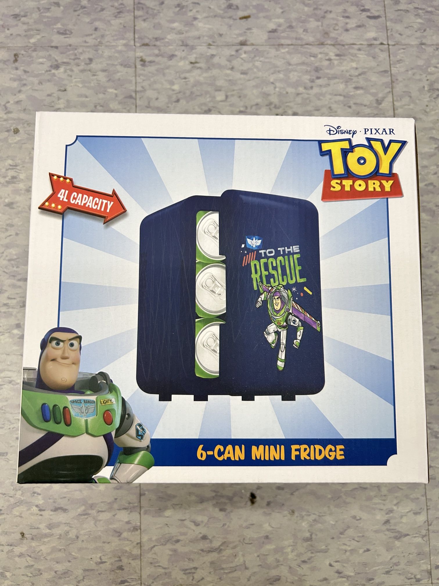 NWT Disney Toy Story portable 6-Cans Mini Fridge