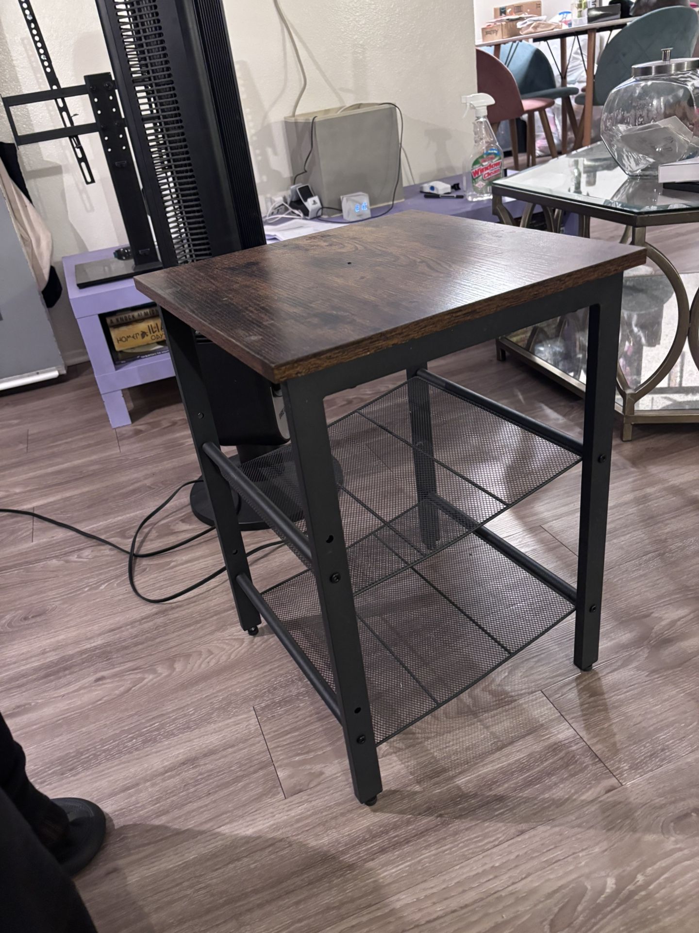 Side Table With Underneath Storage
