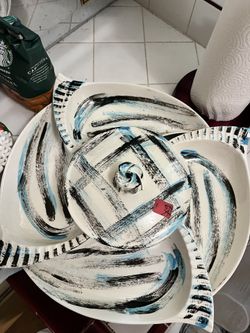 Ceramic Chips And Dip Set