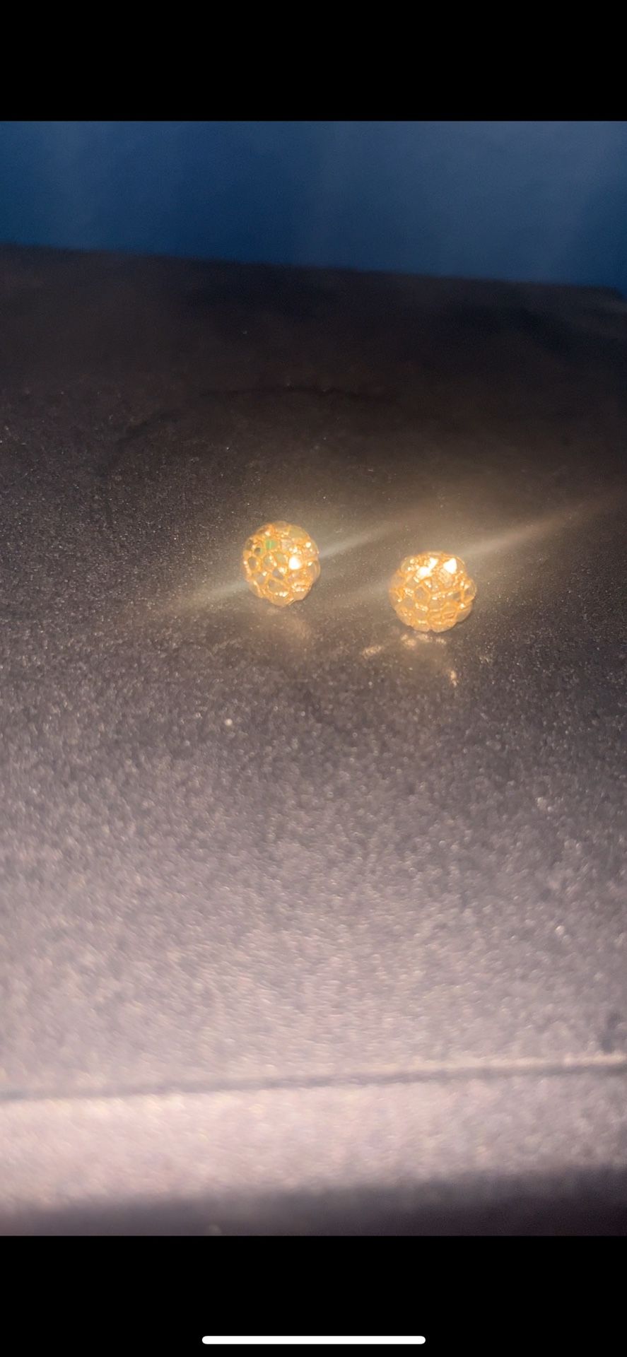 gold nugget earings