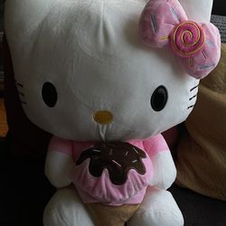 Large Ice cream Hello Kitty Plushie