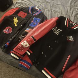 Chris Brown Pyramid Letterman Jackets 