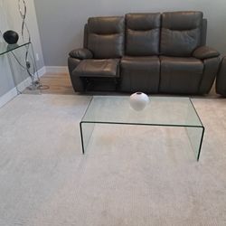 Tempered Glass Modern Coffee Table
