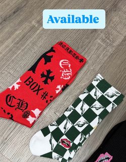 Chrome heart socks