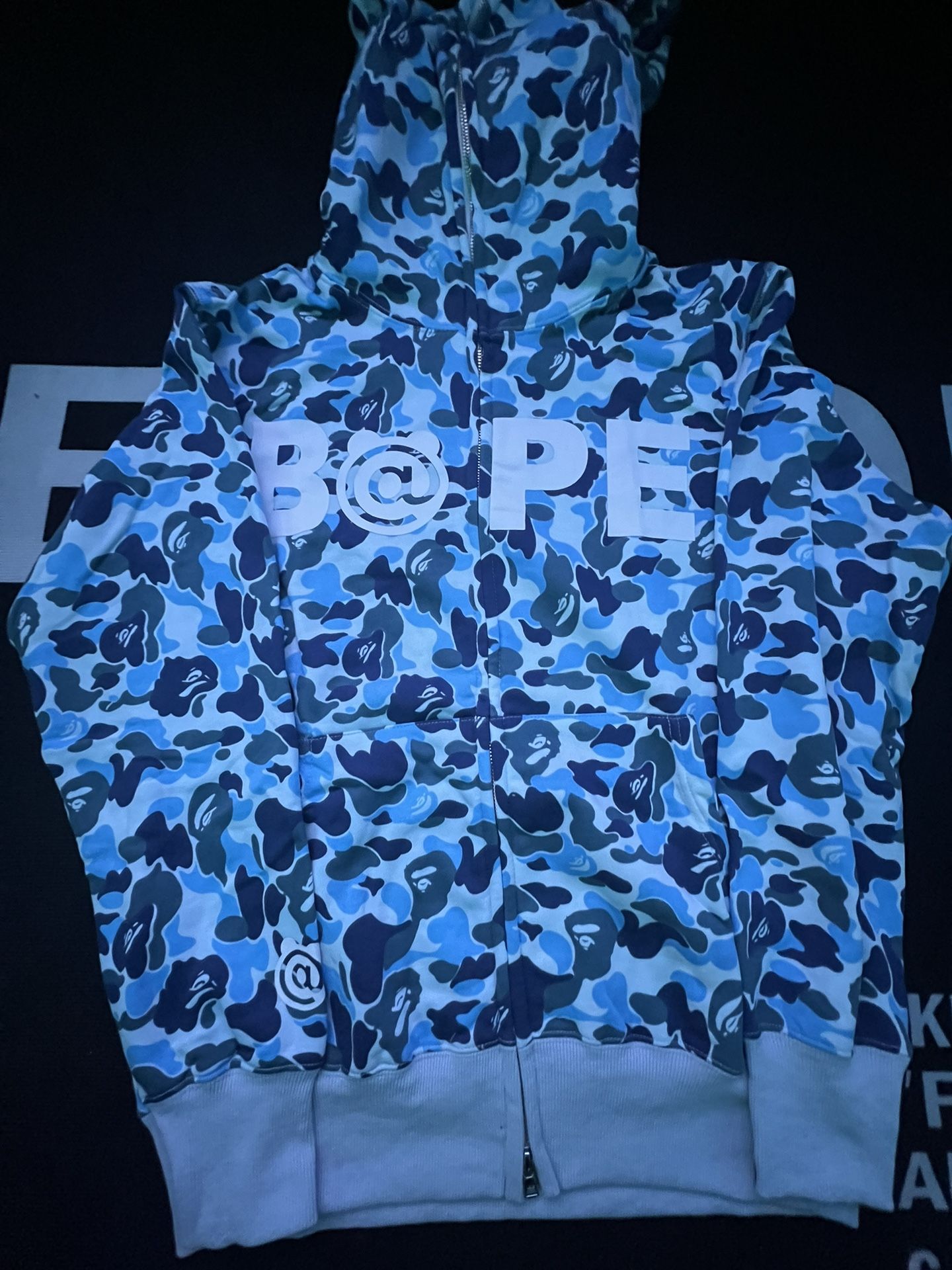 BAPE BEAR FULL ZIP HOODIE (L) 