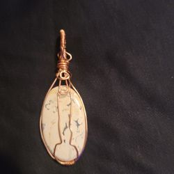 Magnesite Cabochon Wrapped In Copper. Soothing. Calm. Spark New Ideas.