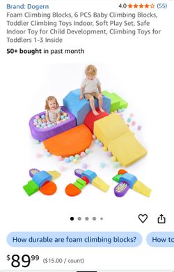 Foam Climbing Blocks 6 PCS