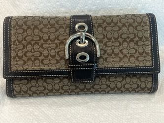 COACH Vintage SoHo Signature Checkbook Wallet  (Used)
