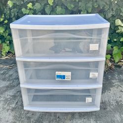 Used Sterilite 3-drawer organizer - 24"H x 21.5"W x 15"D