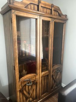 Tall kitchen hutch cabinet