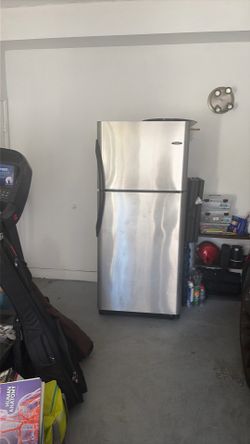 Frigidaire Stainless Steel Refrigerator – Excellent Working Condition – $200
