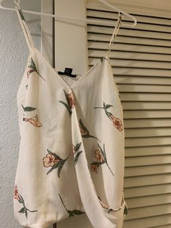 Summer floral print blouse