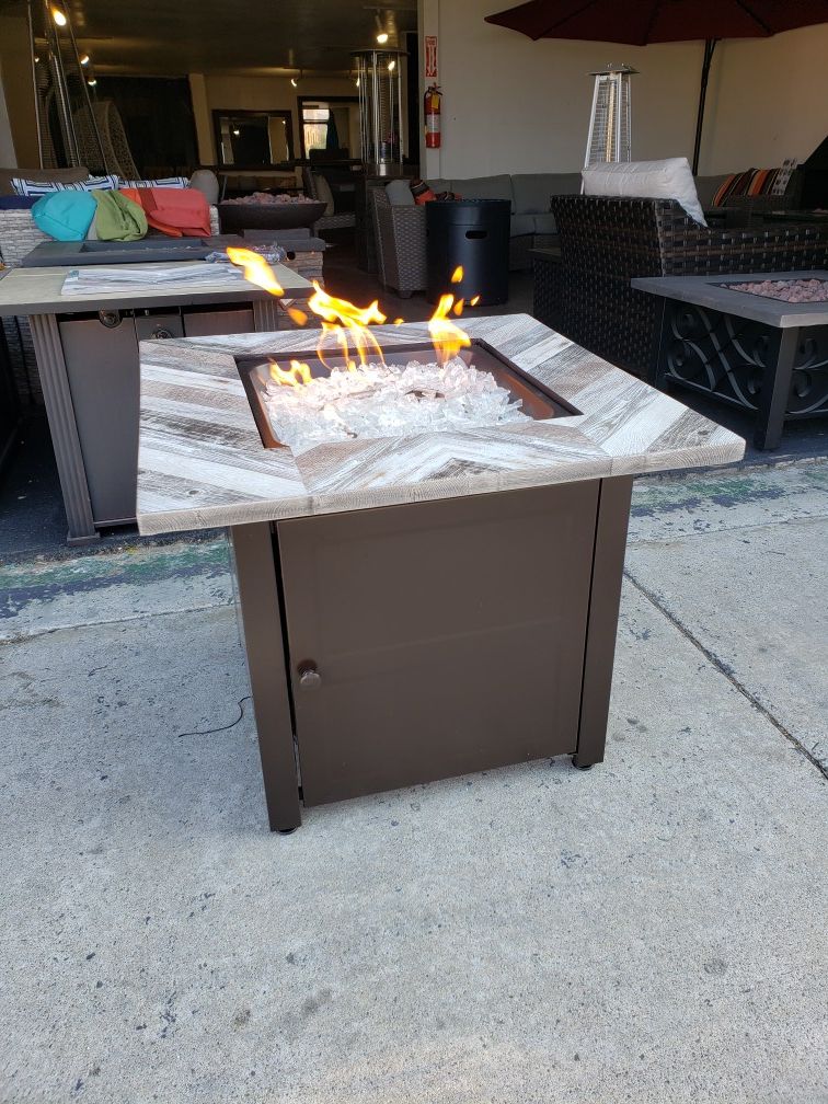 New outdoor patio fire pit heater propane