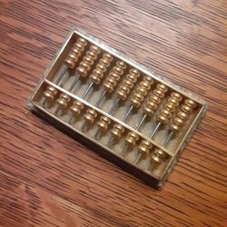 Solid Brass & Marble Abacus 