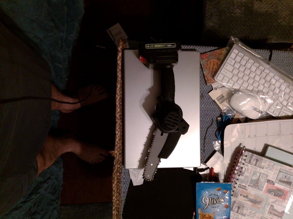 Mini Chain Saw Battery Powered