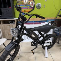 Ebike with 1000W Motor for Maximum Speed of 45-50KM - Electric Dirt Bikes SPEED 30MPH-RANGE UP 30MILES  Battery & Motor: 48V 15AH, 1000W Tires: 20×4.0