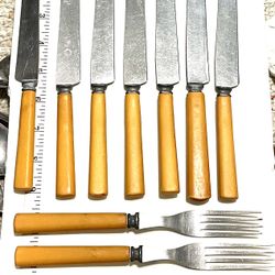 Old Bakelite Knives And Forks