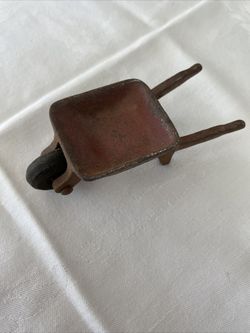 Antique Cast Iron Wheelbarrow Toy