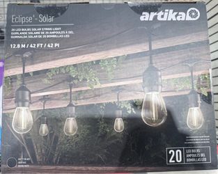 Solar 20 LED bulbs string light