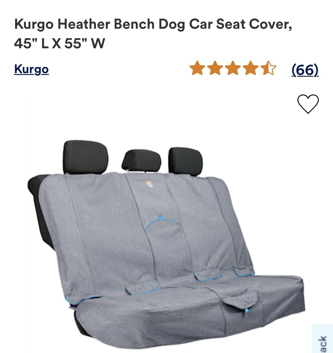 Kurgo Backseat Protector/Cover