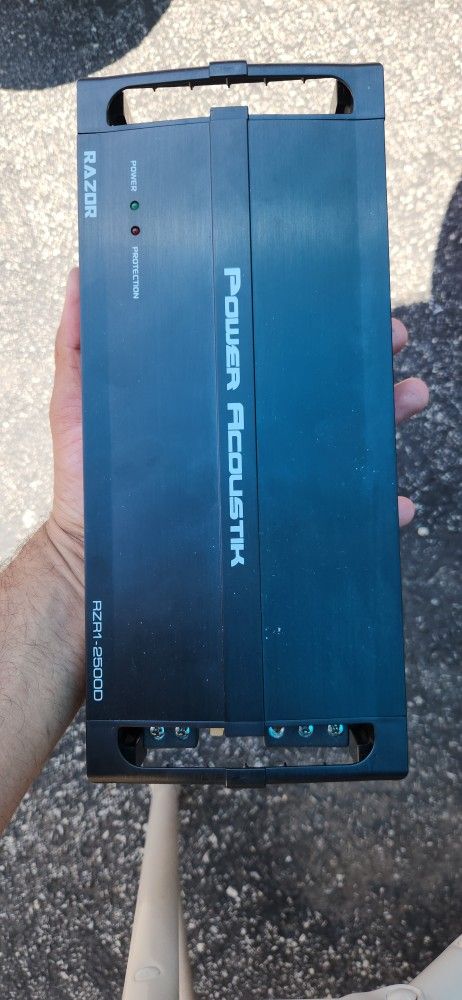 Power Acoustik RZ4-1200D 1200W Class D 4 Channel Amplifier, Black