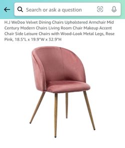 Blush pink chair