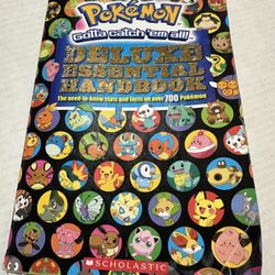 Handbook Pokemon deluxe Essential Handbook Some pages have come apart but are complete