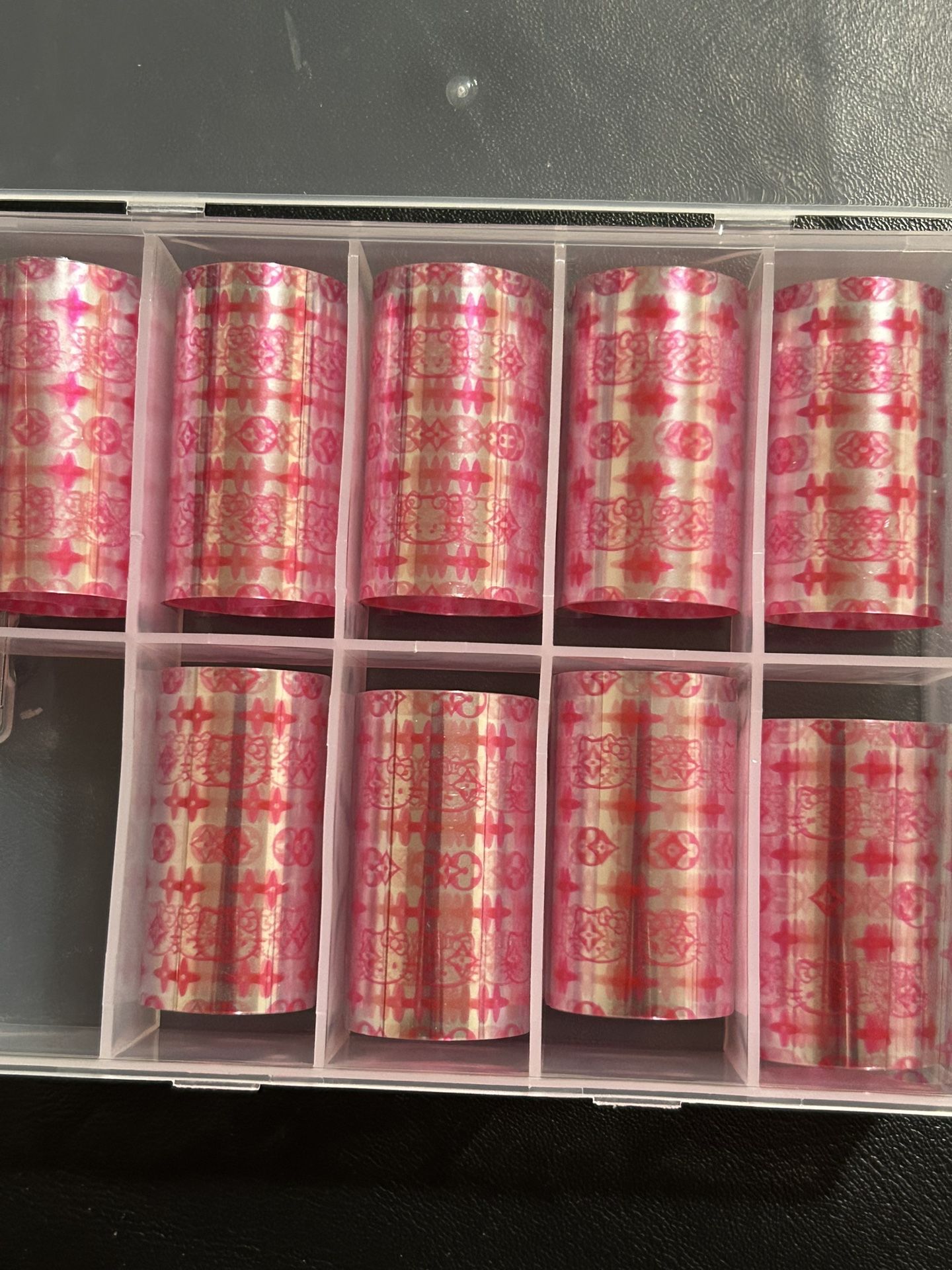 7 Containers Of Luxury & Cute Nail Transfer Foils/ Nail Art/ Nail Design