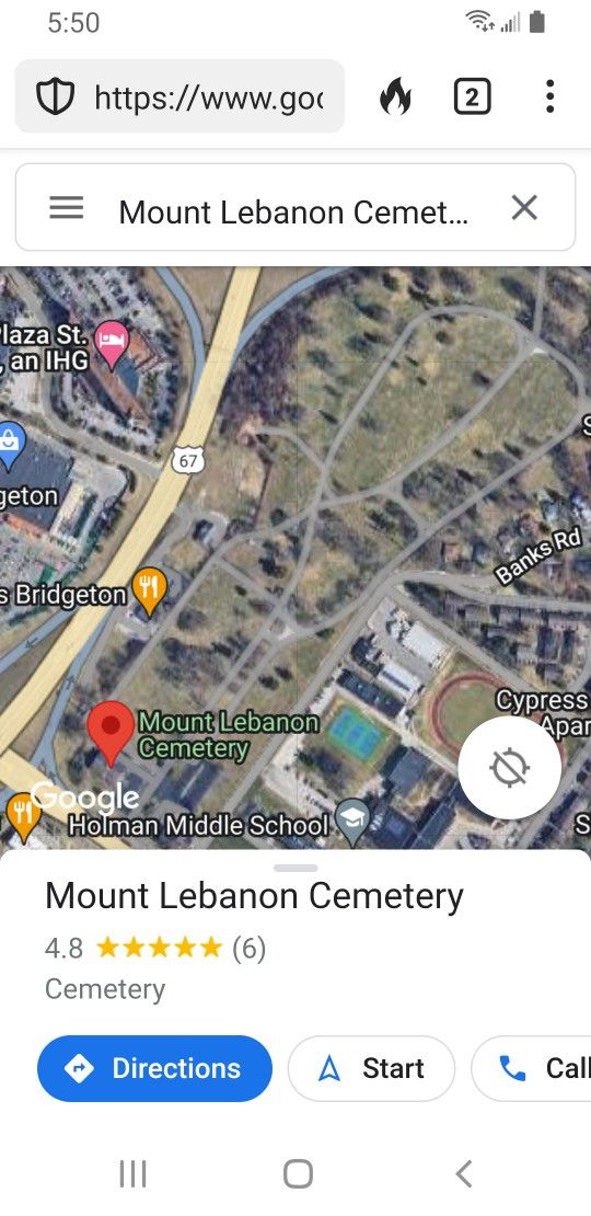 3 Grave Plots, Mt Lebanon Cemetery [63074 St Ann, Missouri]